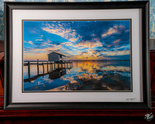 Load image into Gallery viewer, Wicomico River Boathouse ~ 18"x24" Custom Frame
