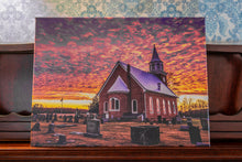 Load image into Gallery viewer, Christ Episcopal Church in Chaptico Sunset 12&quot;x16 Canvas Print
